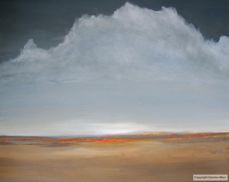 Landscape,brown, sky, 80x100 cm,acrylic,Brown,2013.Marx painting